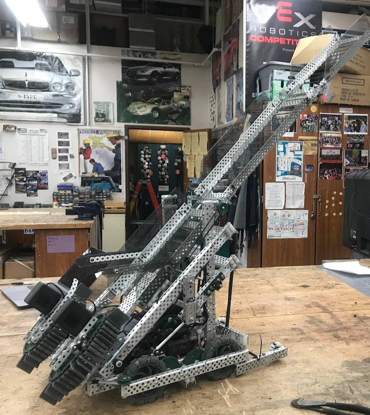 2019-2020 Tower Takeover robot CAD ISO view
